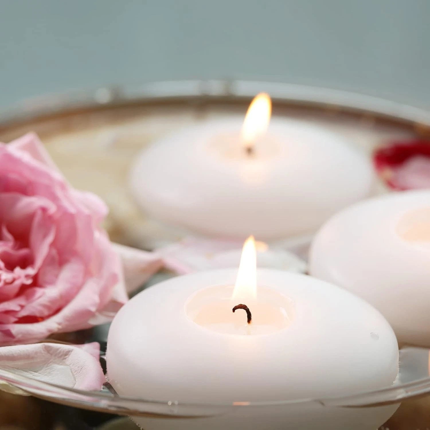 Artistic 36 Piece Floating Candle Set – 3” Dripless Wax for Weddings & Décor