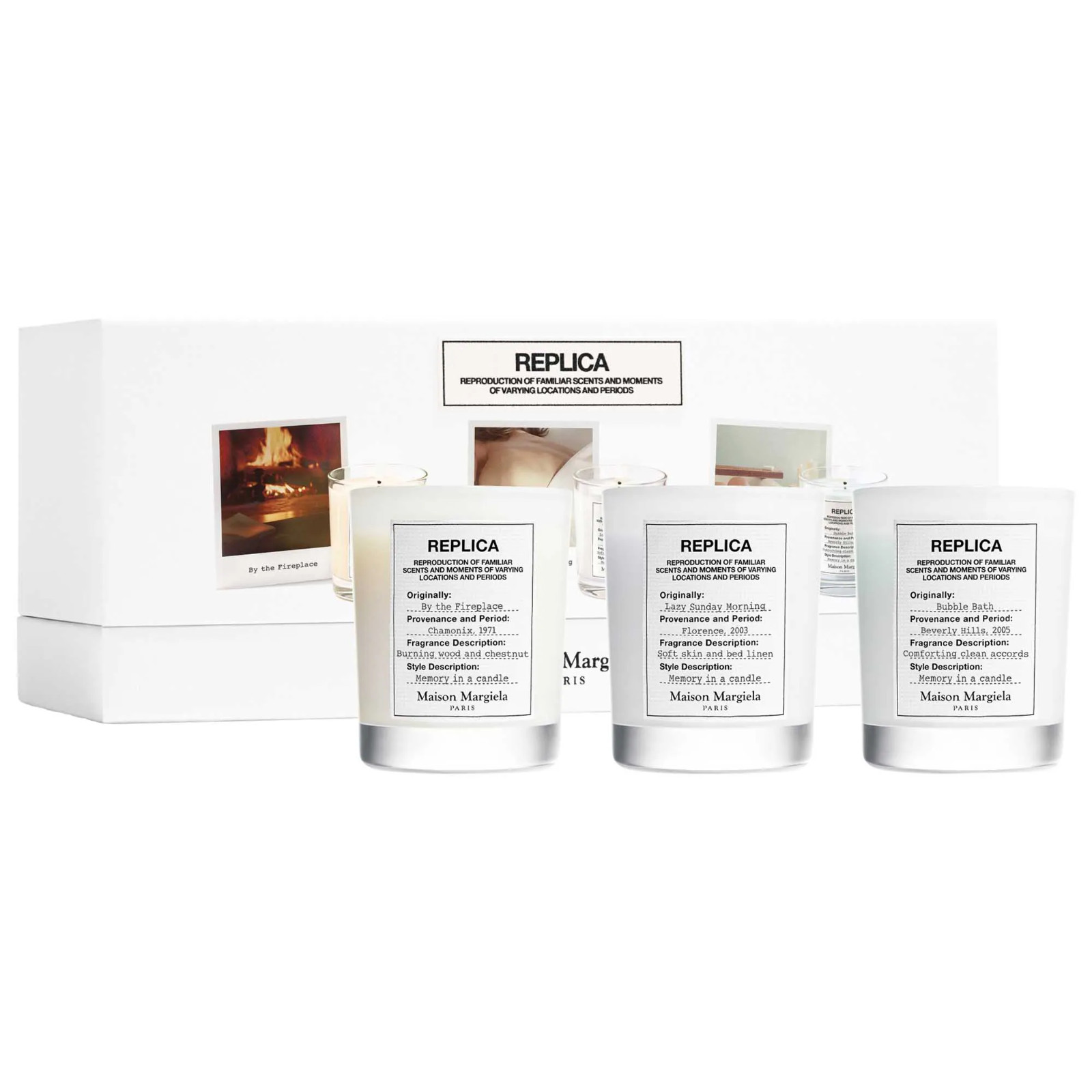 Maison Margiela Replica Candle Set Cozy At Home Lazy Sunday Morning Bubble Bath
