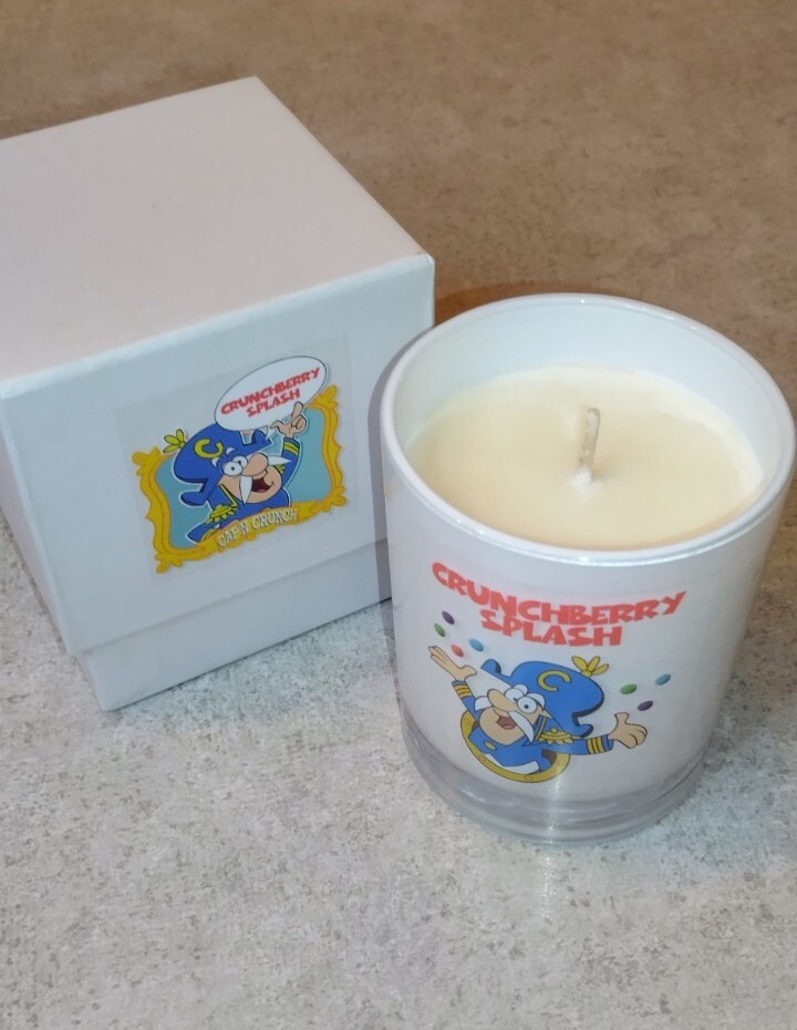 Cap’N Crunch Crunchberry Splash Custom Candle Cereal Captain Crunch