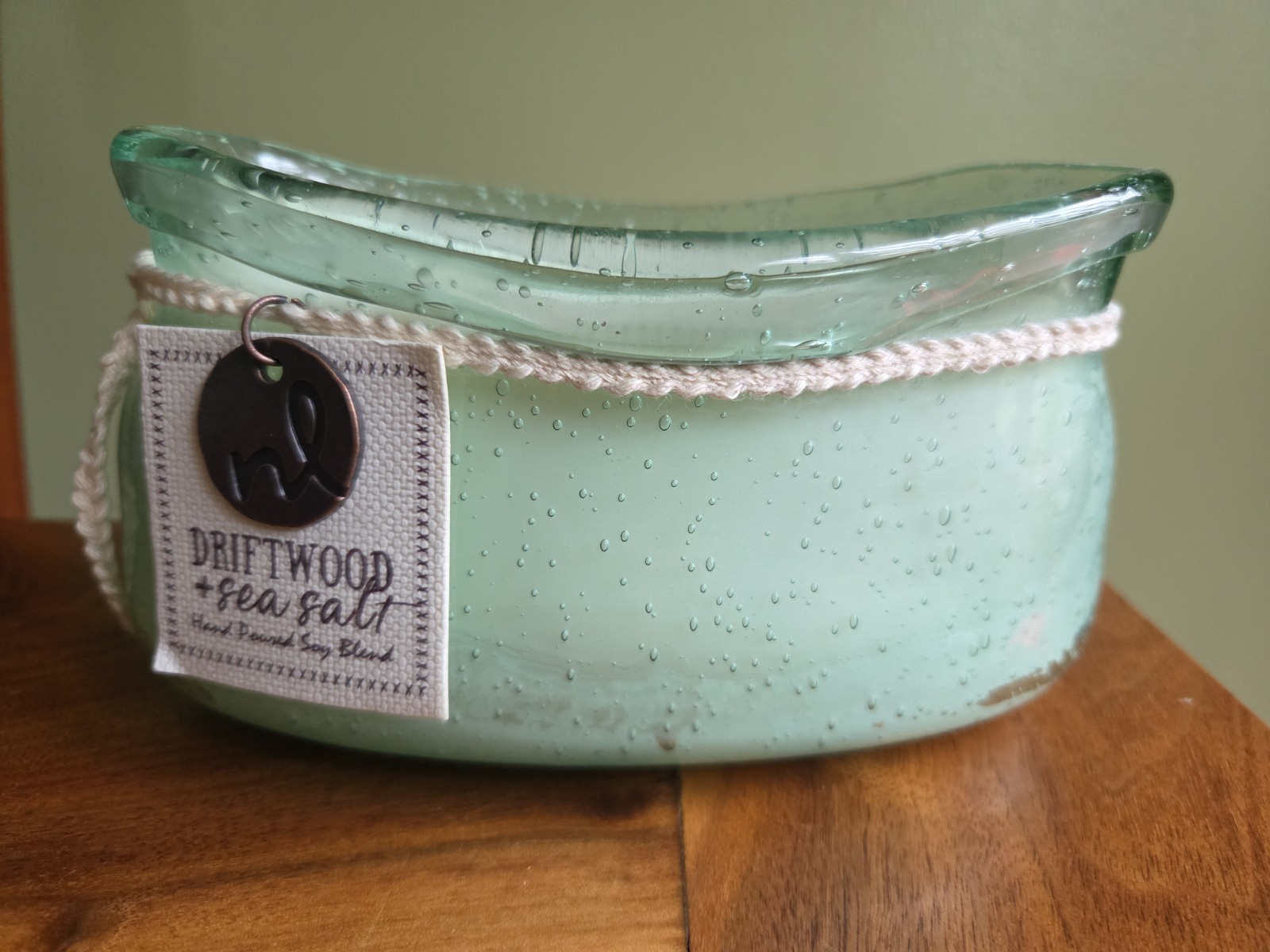 Northern Lights Candle Windward 2 Wick Candle Driftwood & Sea Salt New