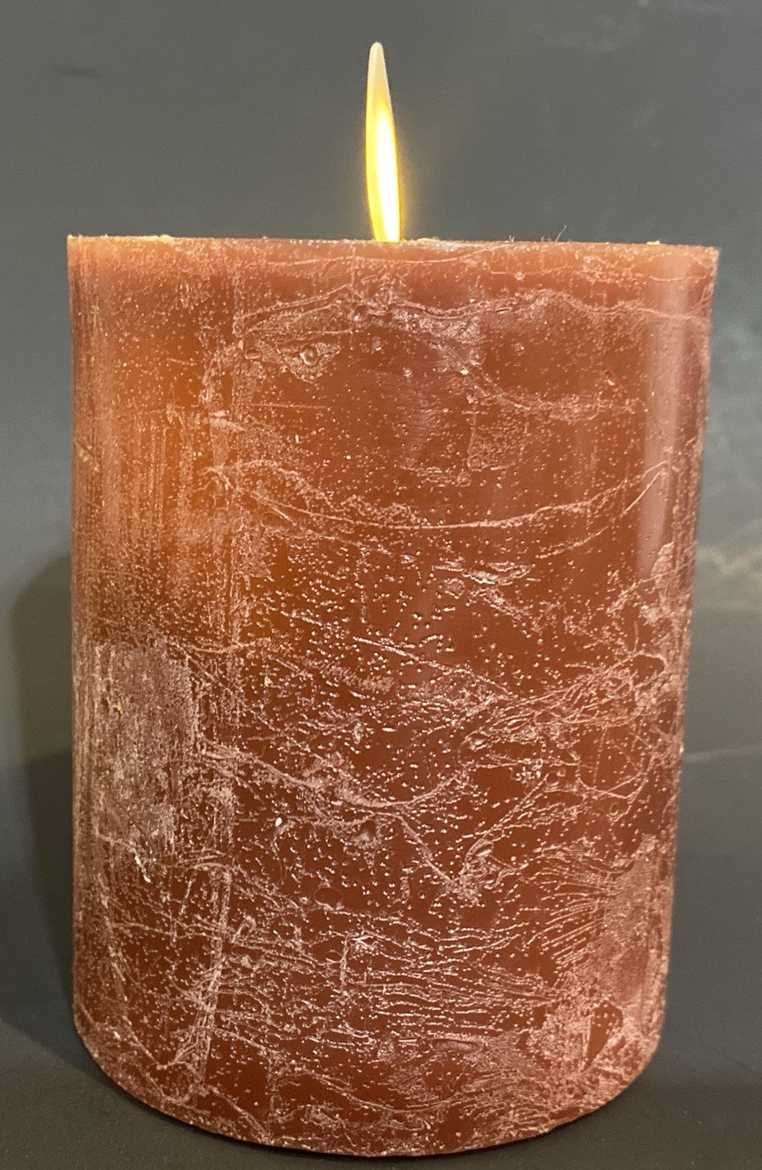 Pottery Barn Premium Flickering Flameless Wax Candle – Salt Washed 3”X 3.5”