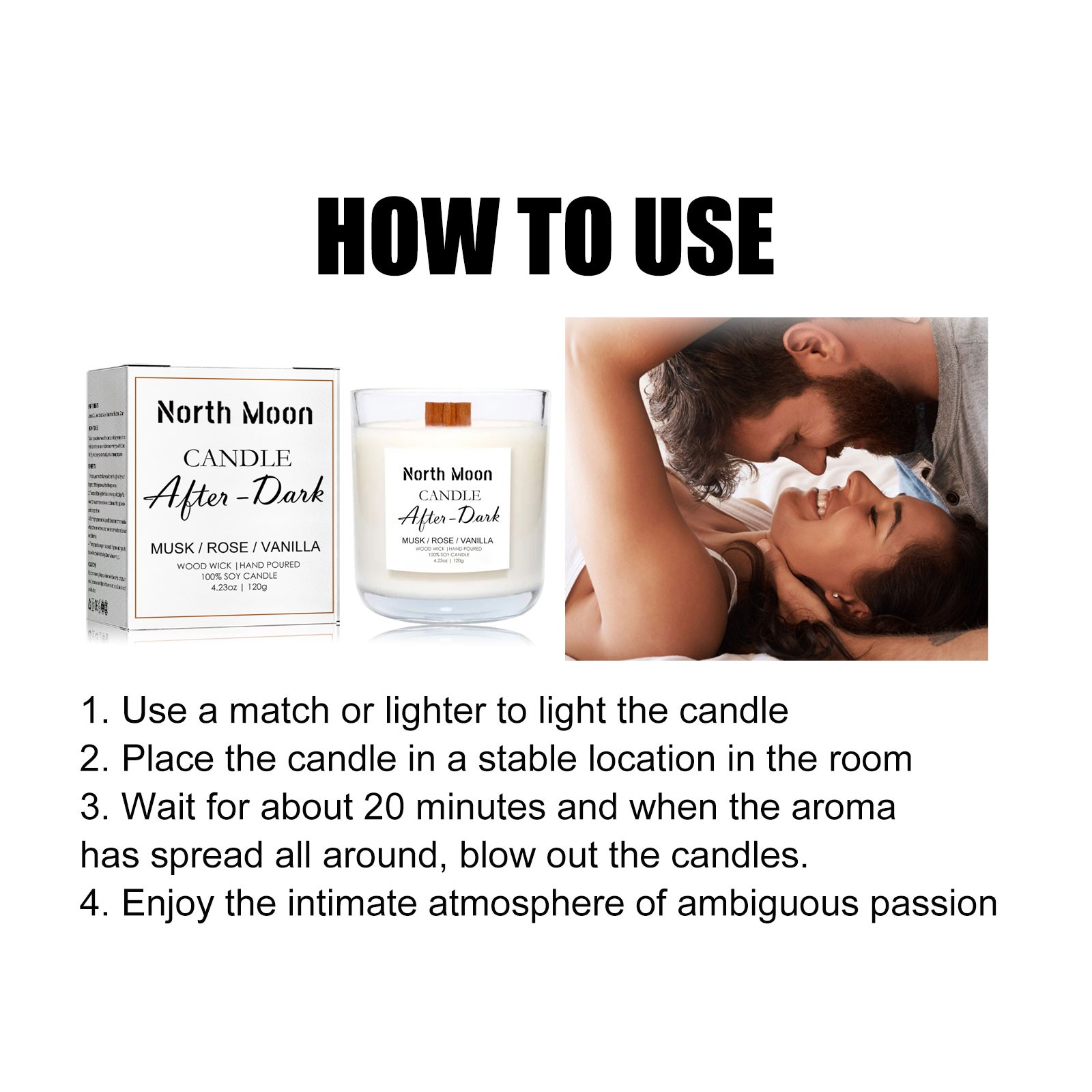 Candle Aromatherapy, Natural Fresh Lasting Fragrance Gift Romantic Home Bedroom