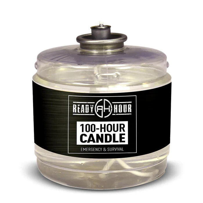 100 Hours Candle Safe Clean-Burning Odorless & Smokeless Emergency Long Term Use
