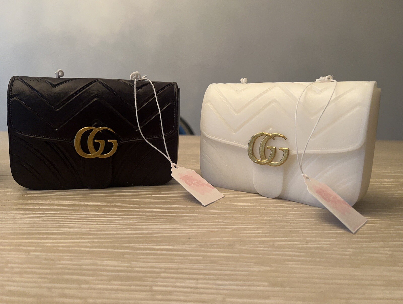 Handmade G G Purse Free standing scented candle