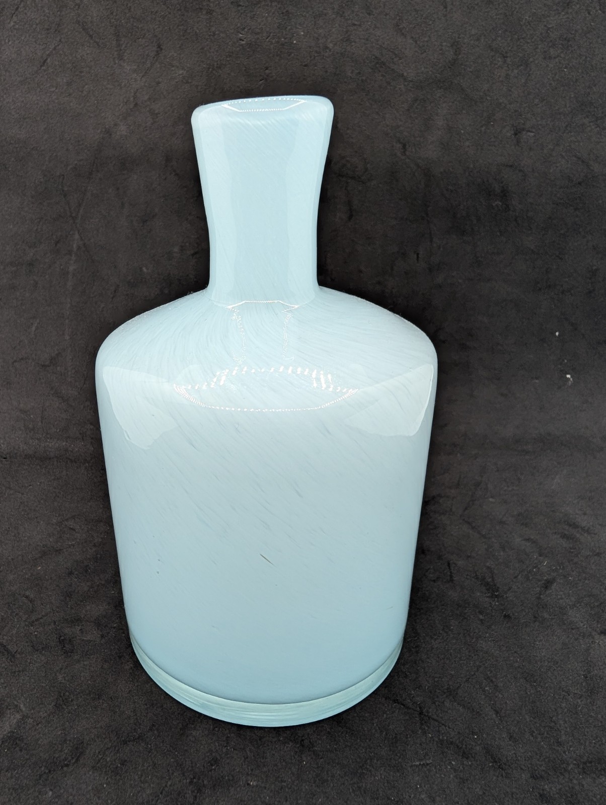 Empty Diffuser Glass Vessel Art Glass for natural wood reeds blue swirl