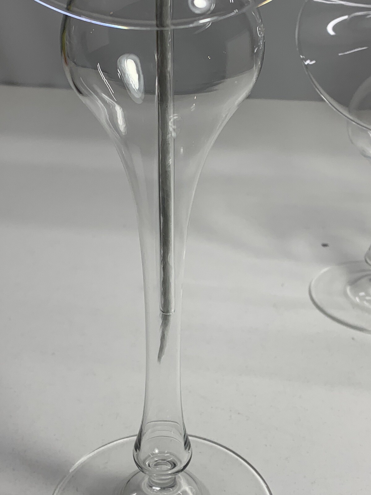 3 Piece Stair Step Glass Calla lily Oil Candles Handblown Glass New Open Box