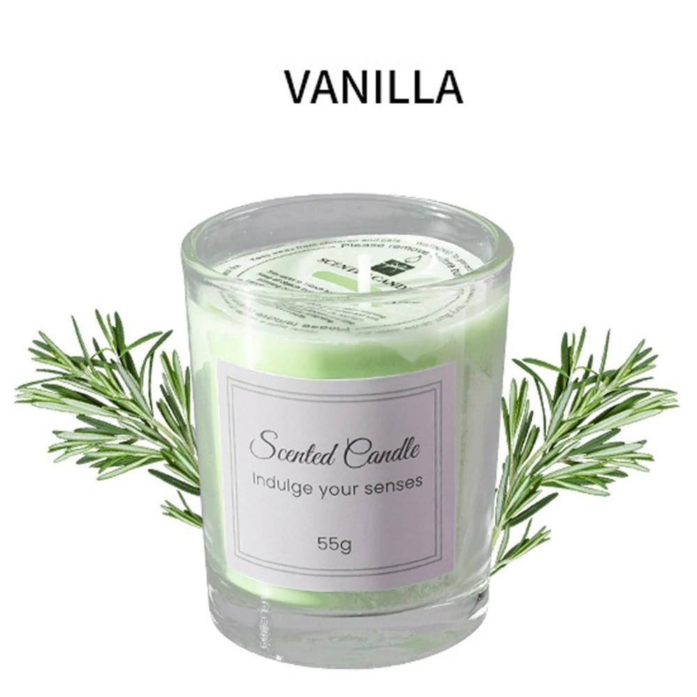 Soy Wax Scented Candle Gift Box Comes With Premium Glass Cup Aromatherapy