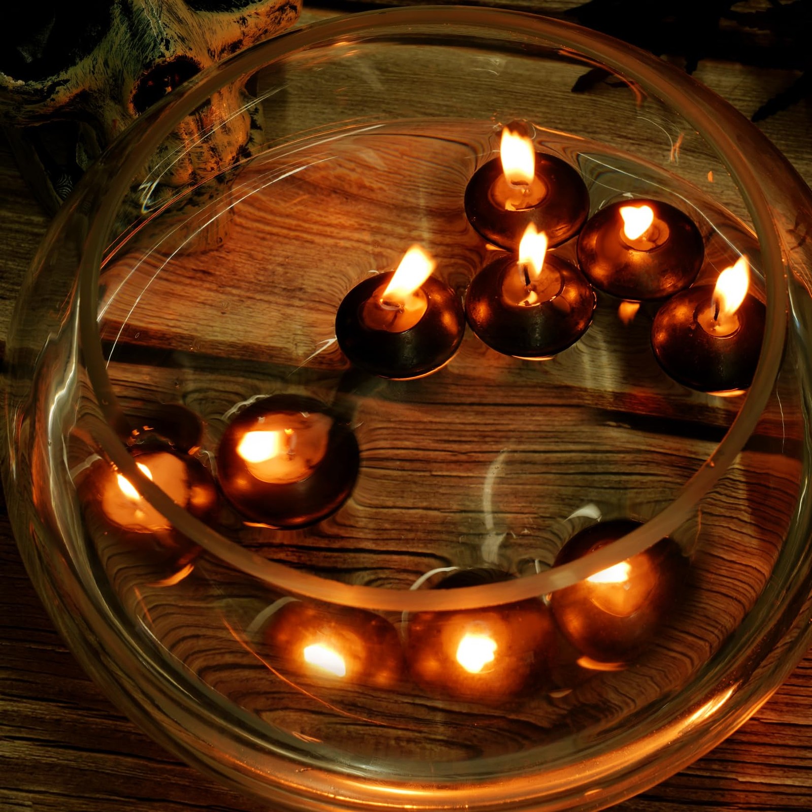 20 PCS Floating Candles Centerpieces 1.5 In Unscented Small Decor Wedding
