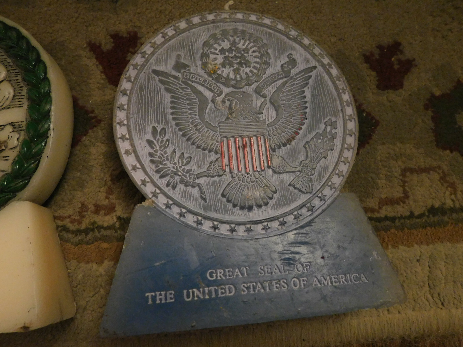 Vtg Lot America’s Heritage Minuteman Seal United States Spirit 76 Molded Candles