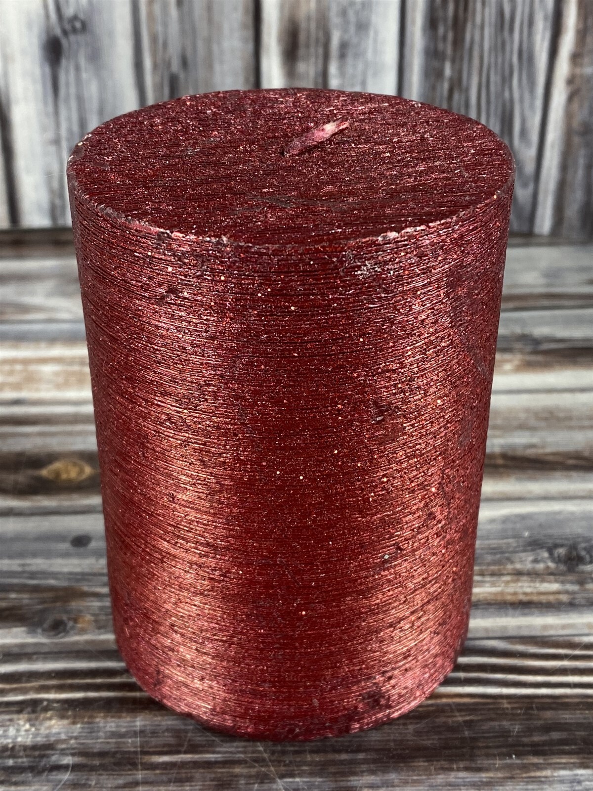 Pier 1 Imports 15 oz Scented Pillar Candle – 3 x 4 inches – Apple Cinnamon – New
