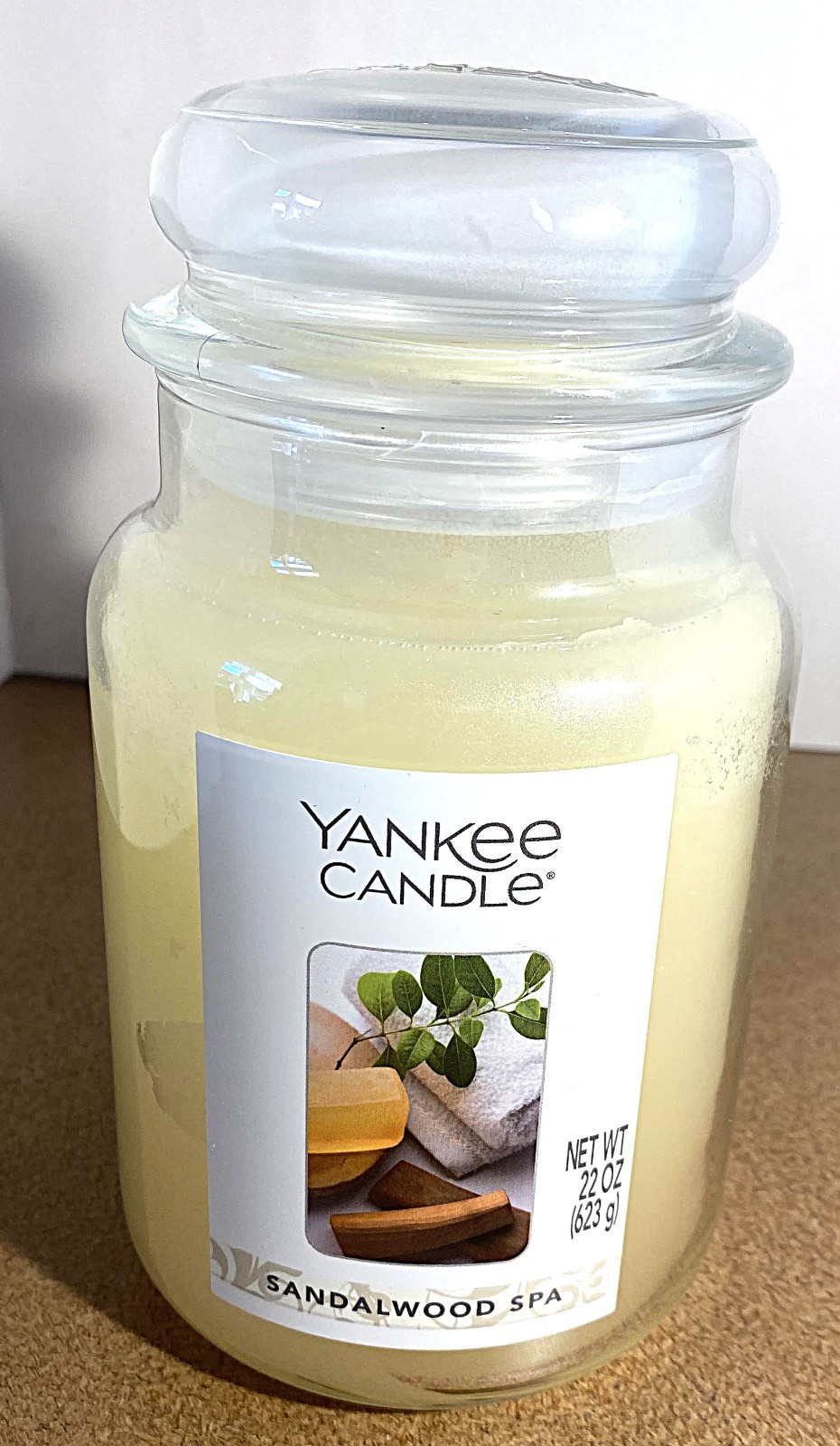 Yankee Candle SANDALWOOD SPA Large Jar Candle 22 oz RETIRED RARE