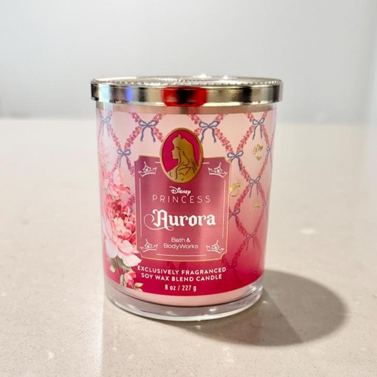 Bath & Body Works Disney Princess Aurora Single Wick Candle 8 oz New Rare