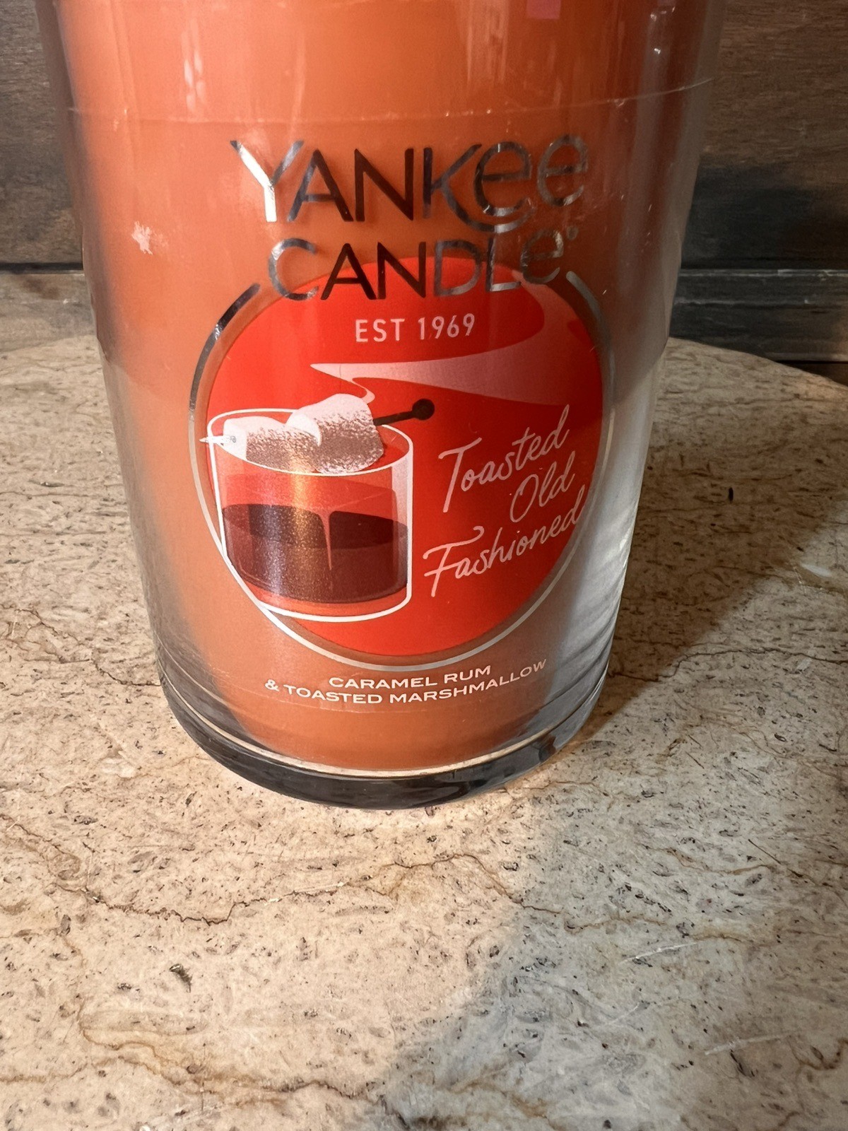 New! Yankee Candle Large Tumbler “Toasted Old Fashioned” 2 Wick 20oz