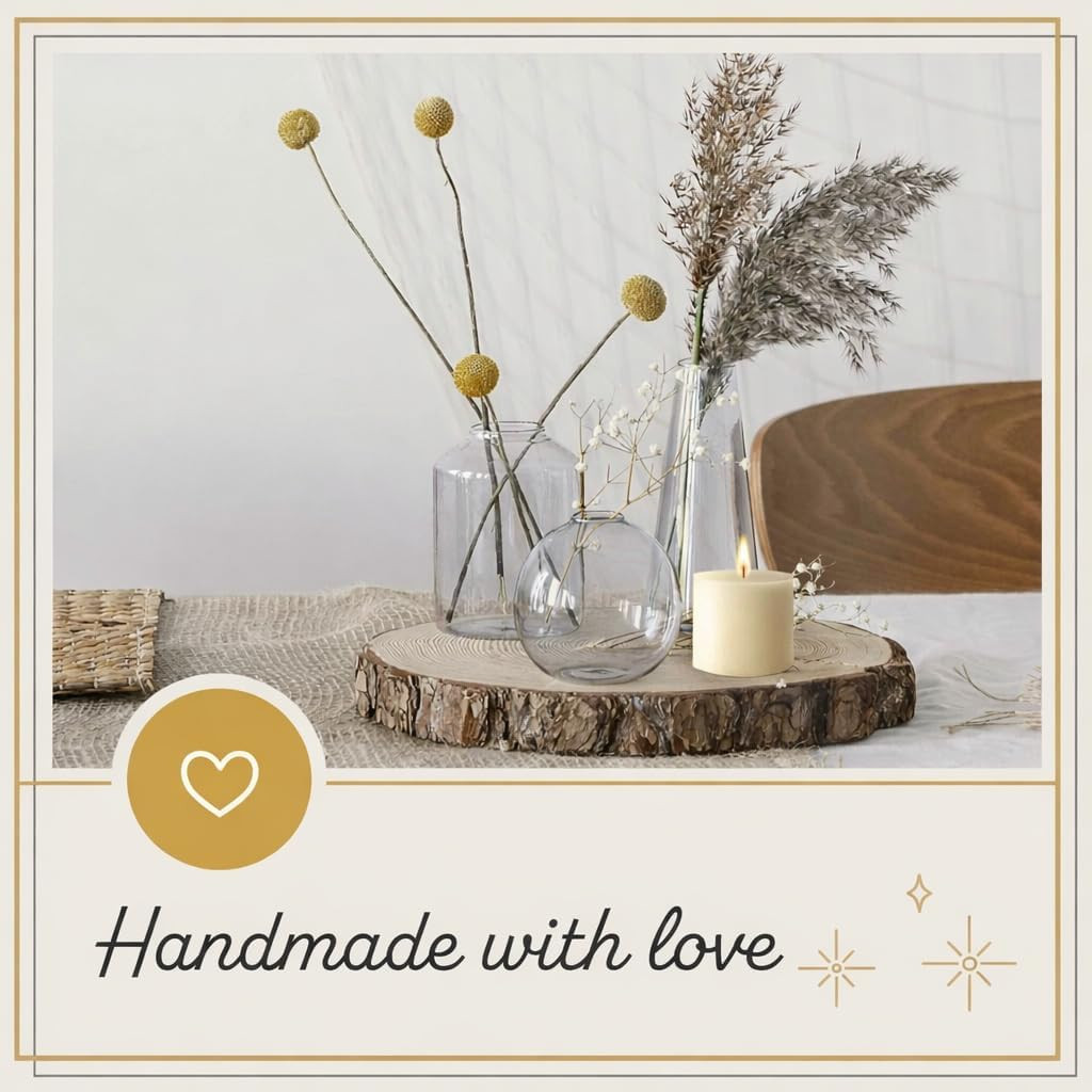 Melt Candle Ivory Pillar Candles, Unscented, 3 Pack, 3 X 4 Inch | up to 55-Hour