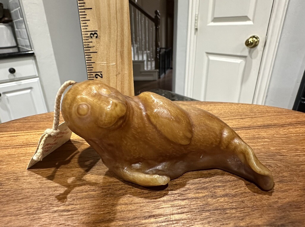 Alaska Candle Factory Seal Candle 4 Inches Unused