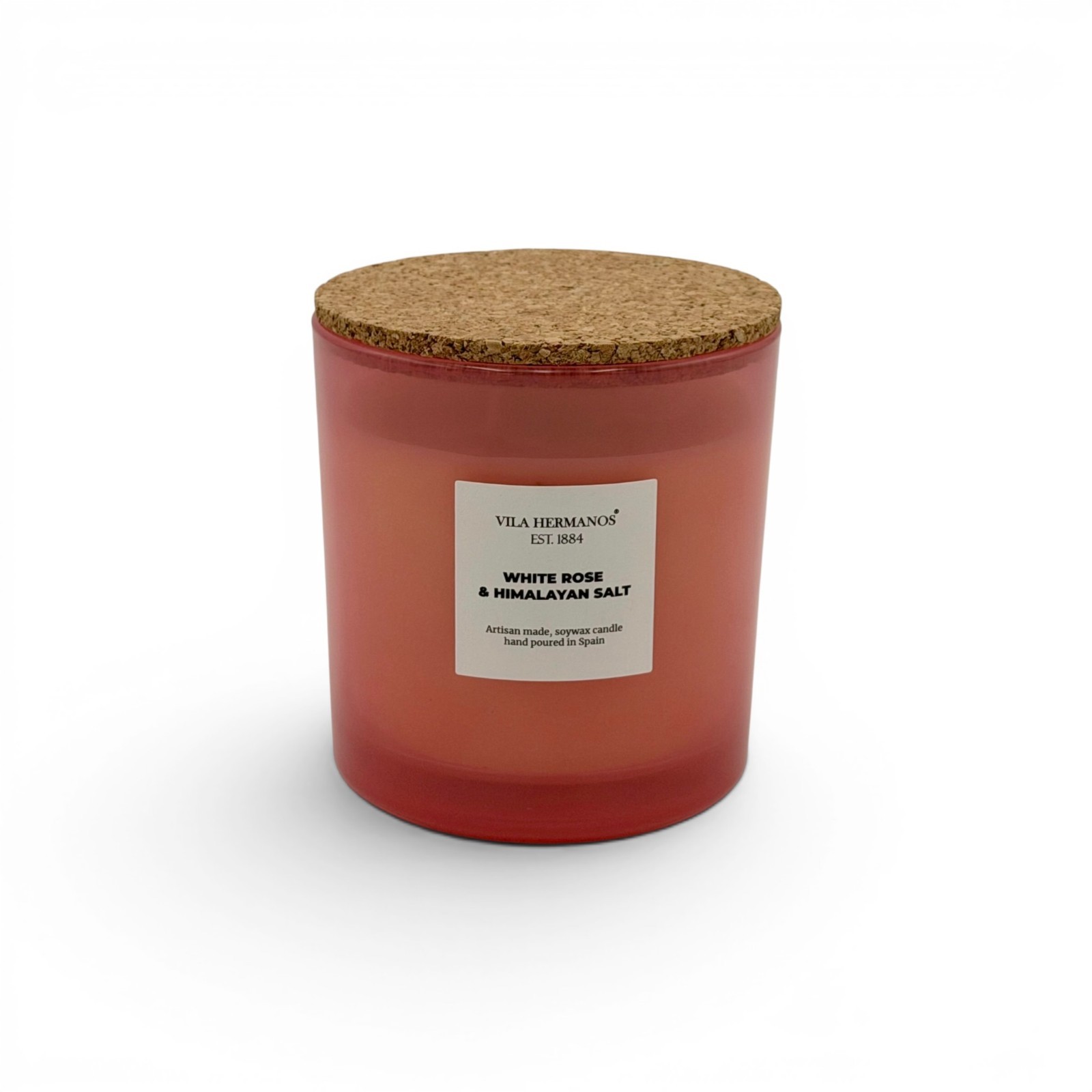 Vila Hermanos White Rose & Himalayan Salt Scented Candle Large 3-Wick 500g