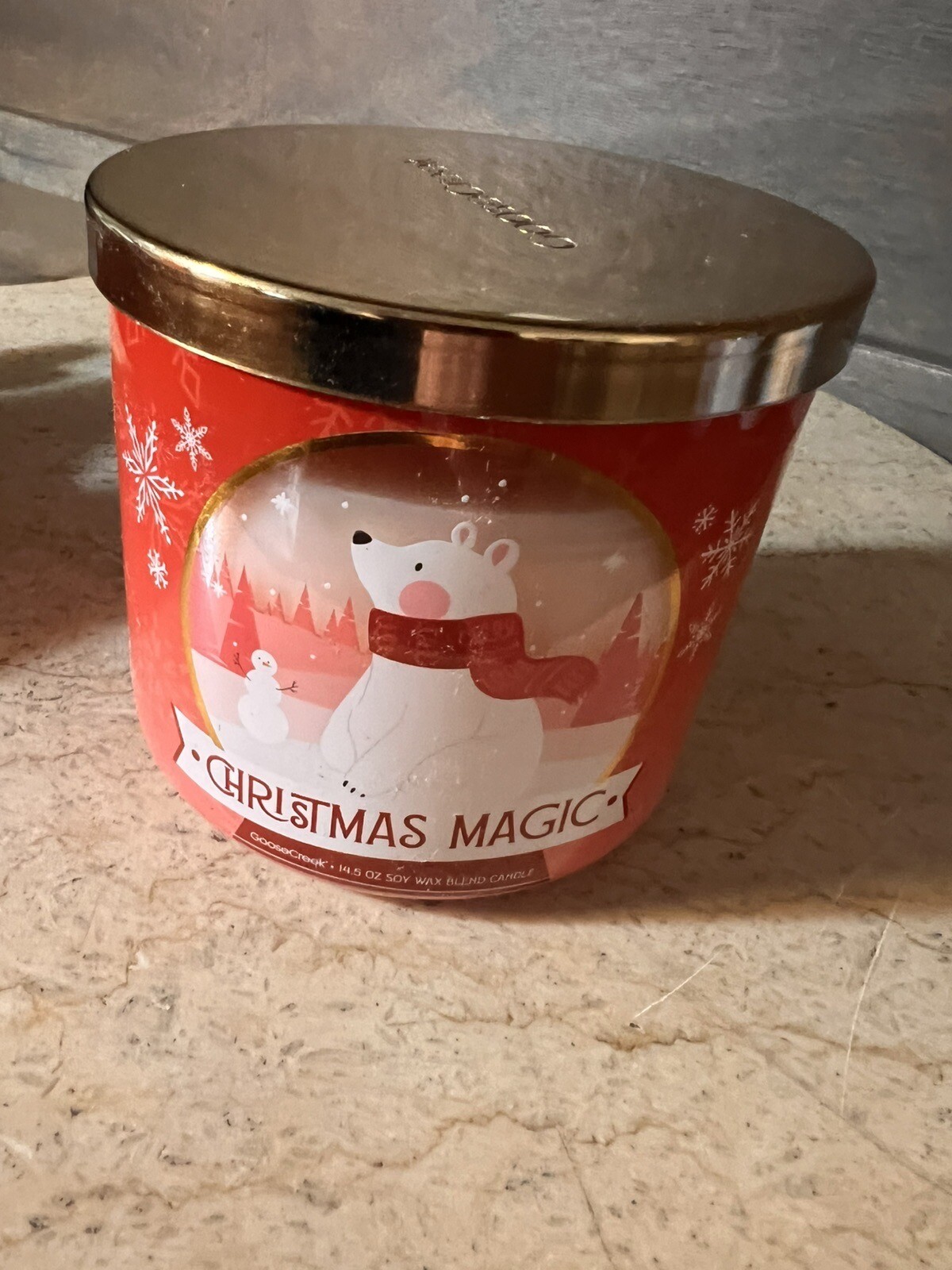 Goose Creek Christmas Magic 3-Wick Candle 14.5 ounce Brand New Size Large