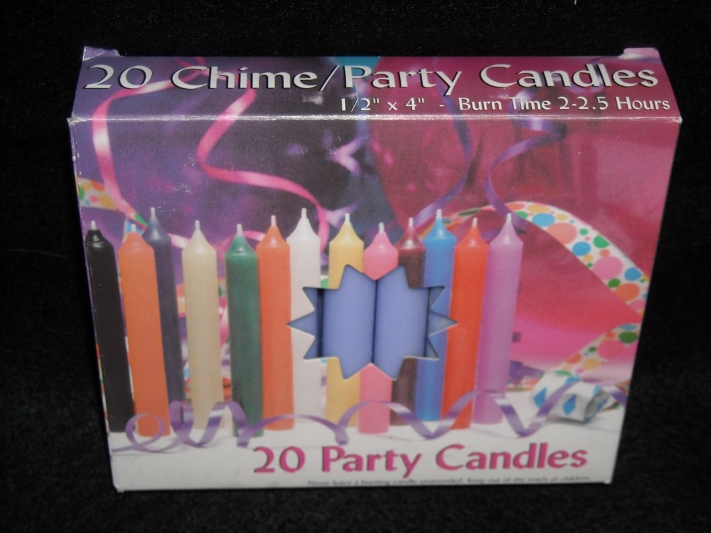 Angel Chime Party Candles, 1/2″ Diameter x 4″ Tall, 20 in New Box, Lavendar,