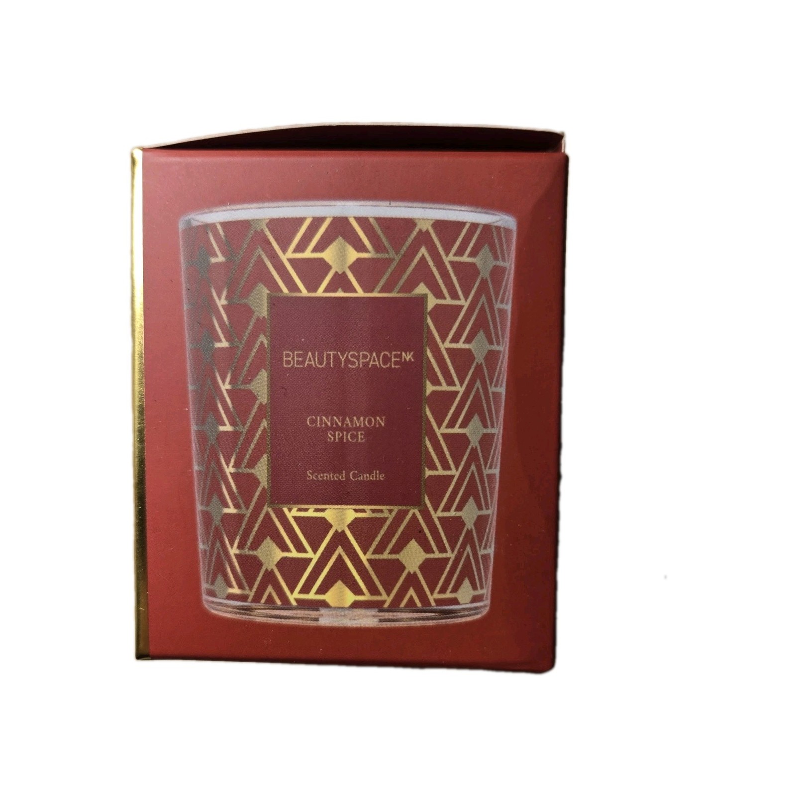 Beautyspace Cinnamon Spice Holiday Scented Candle 75G 2.65oz. Wonderful In Box