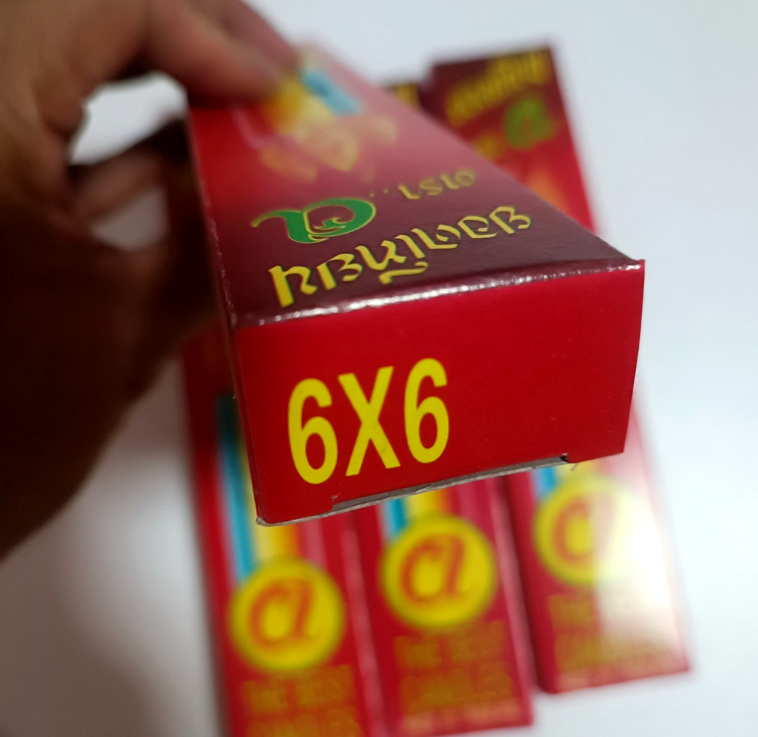 Candles for worshiping Buddha Thai yellow beeswax 24 sticks 4 box