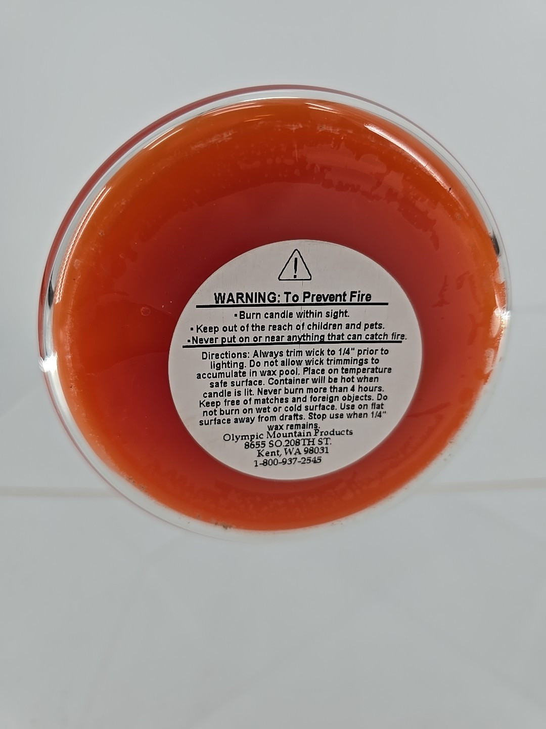 NEW! Essenza 14oz Tangy Tangerine Fragrant Candle Frosted Glass Jar And Cap