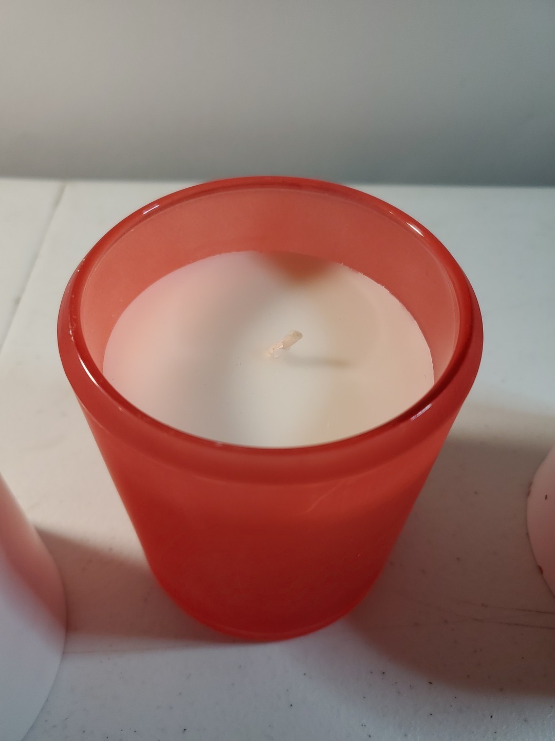 Pier 1 Peppermint Party Scented Jar Candle 8oz Glass Discontinued