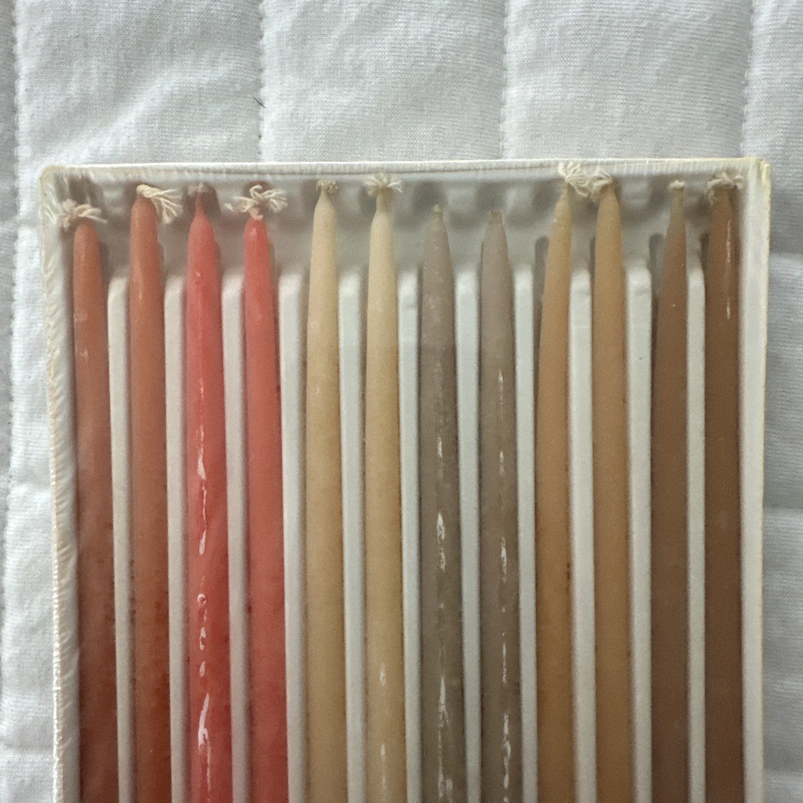 Vintage Candles Colonial Flower Tapers Box of 12 Multi Color Hyannis Mass