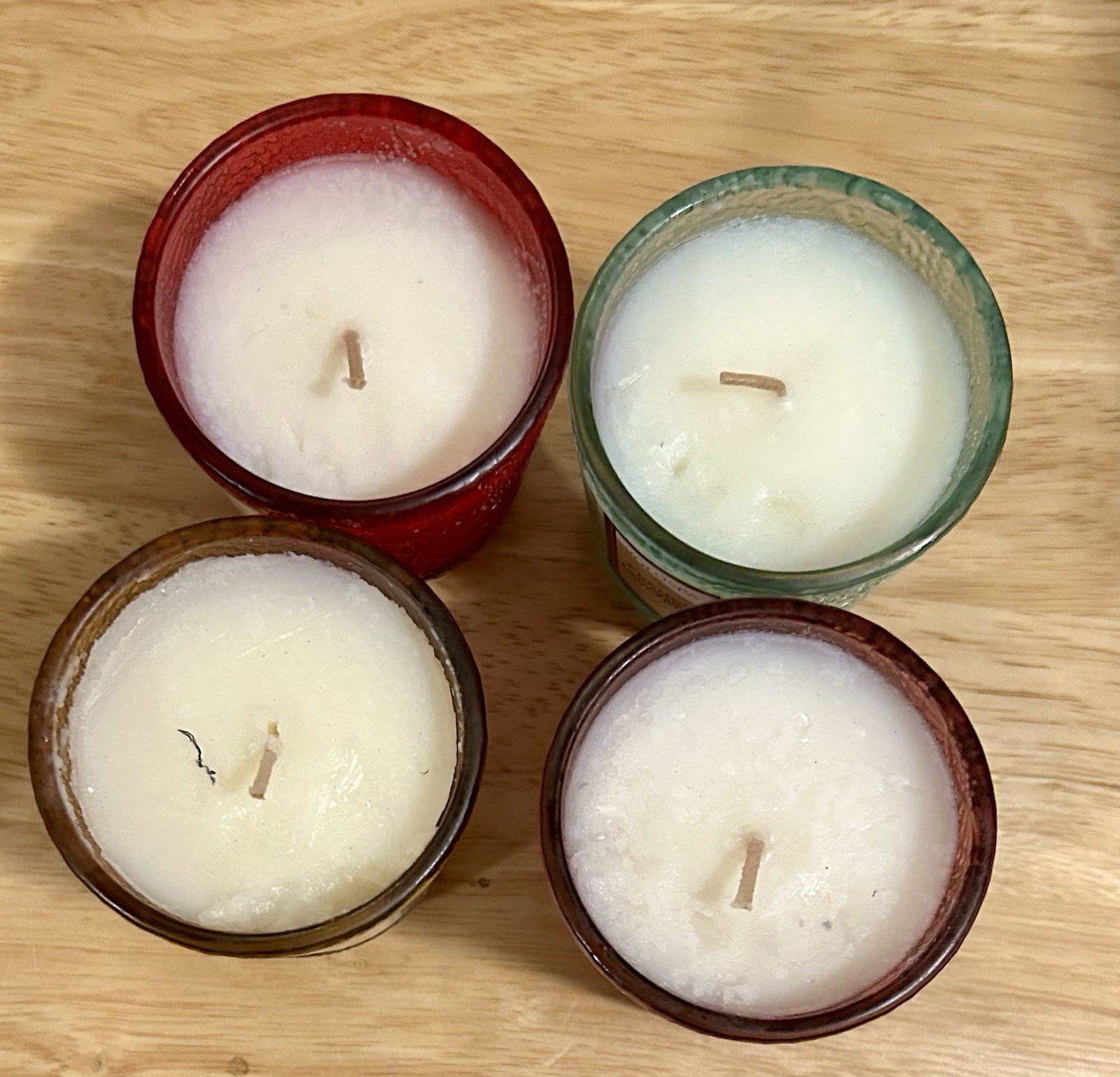 Voluspa Japonica 4 Piece Collection Set 2.5 Oz. Pedestal Jar Candle New W Flaws