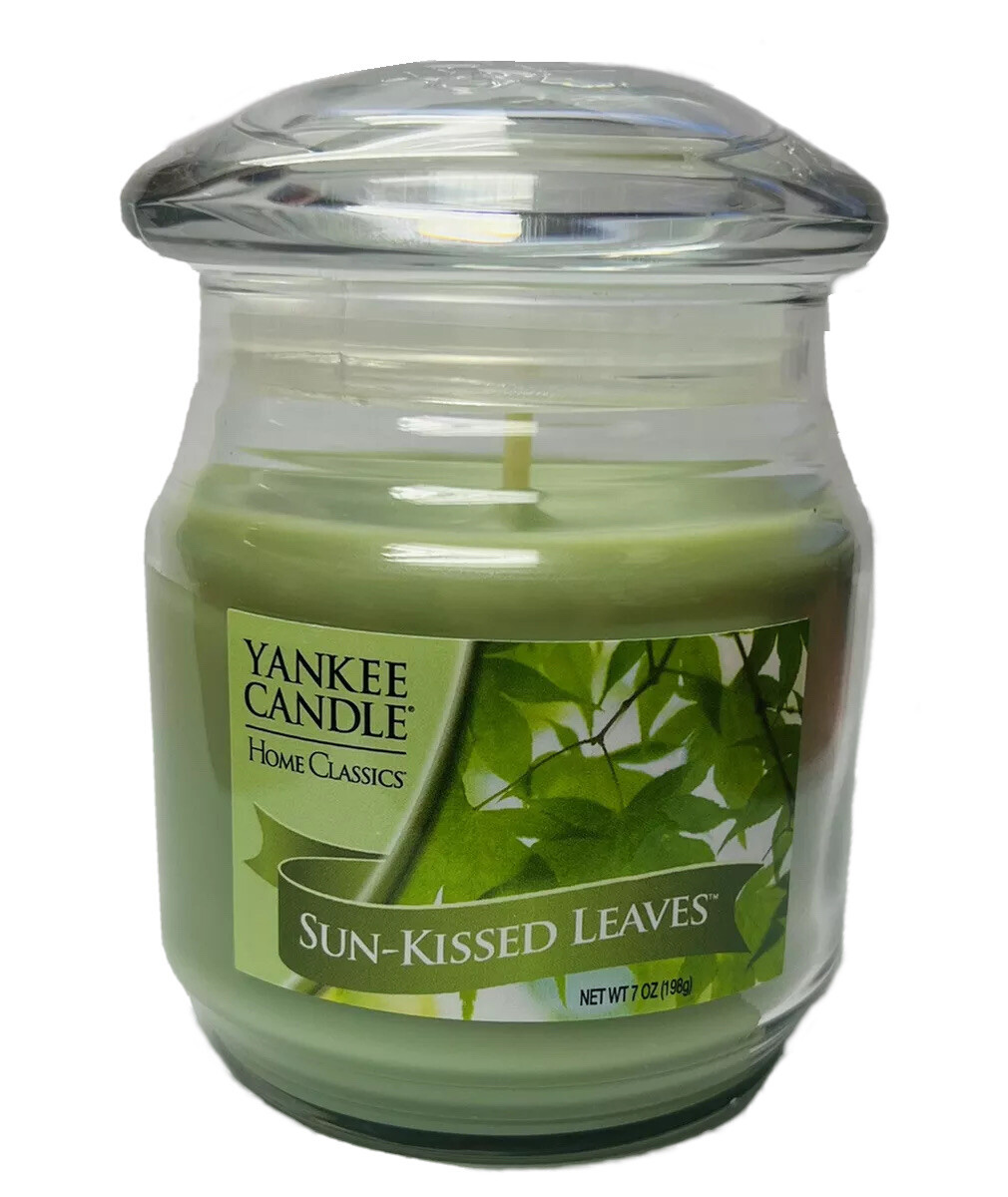 Yankee Candle SUN-KISSED LEAVES Flash Scent 7 oz Green Home Classics 1208460