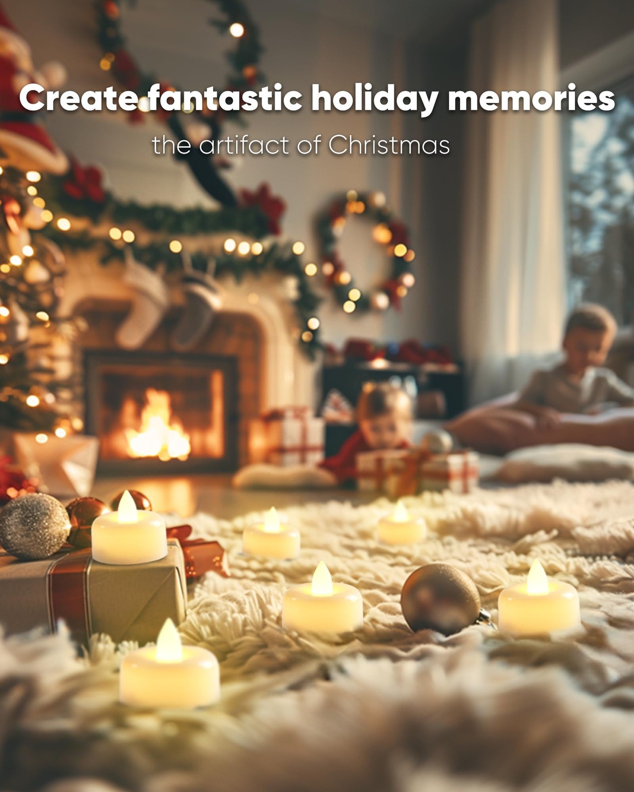 12 Pack Remote Candles, Tea Lights with Timer, 400+Hours Flickering Flameless…