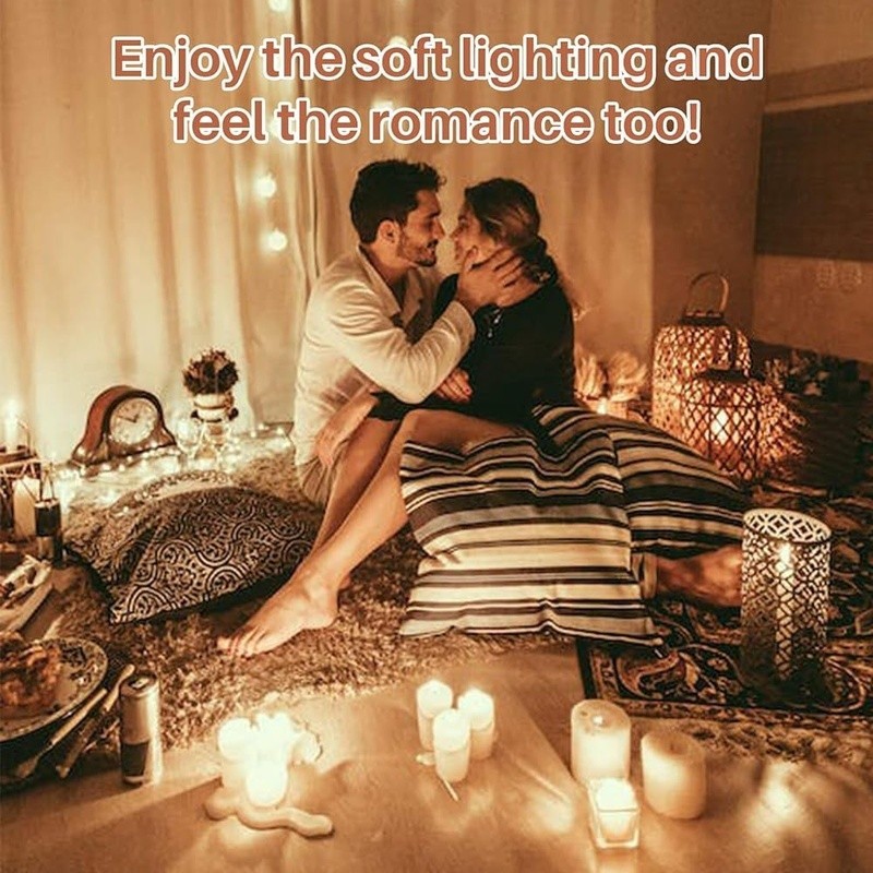 Tea Light Candles Odourless Long Burning Party Decorations Indoor Outdoor