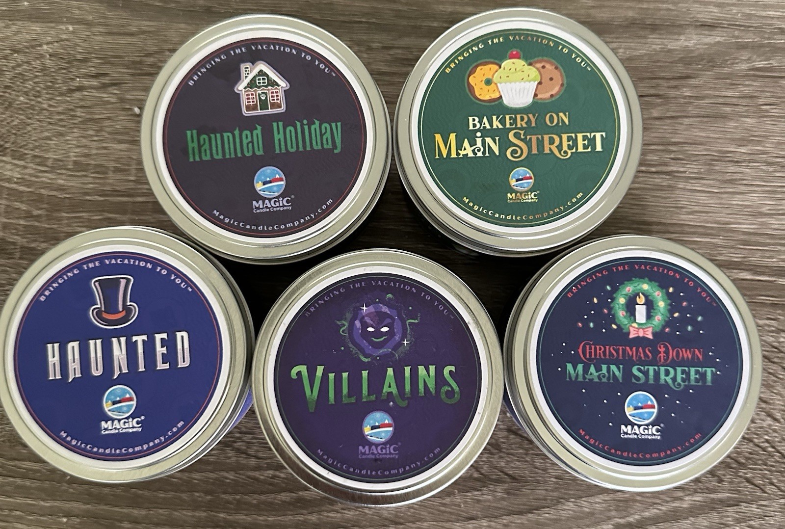 Lot 5 Magic Candle Haunted, Haunted Holiday Villains Bakery & Christmas On Main