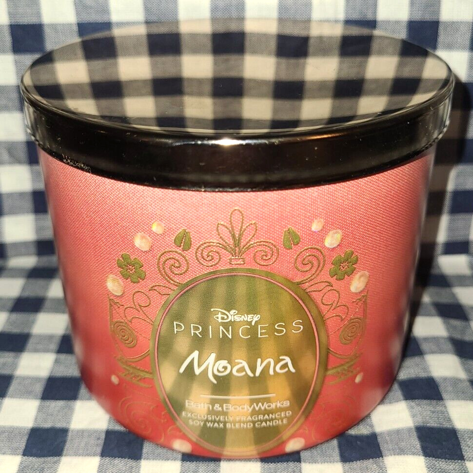 ALL NEW Moana DISNEY PRINCESS 3-Wick Candle 25-45 hour 14.5 oz Bath & Body Works