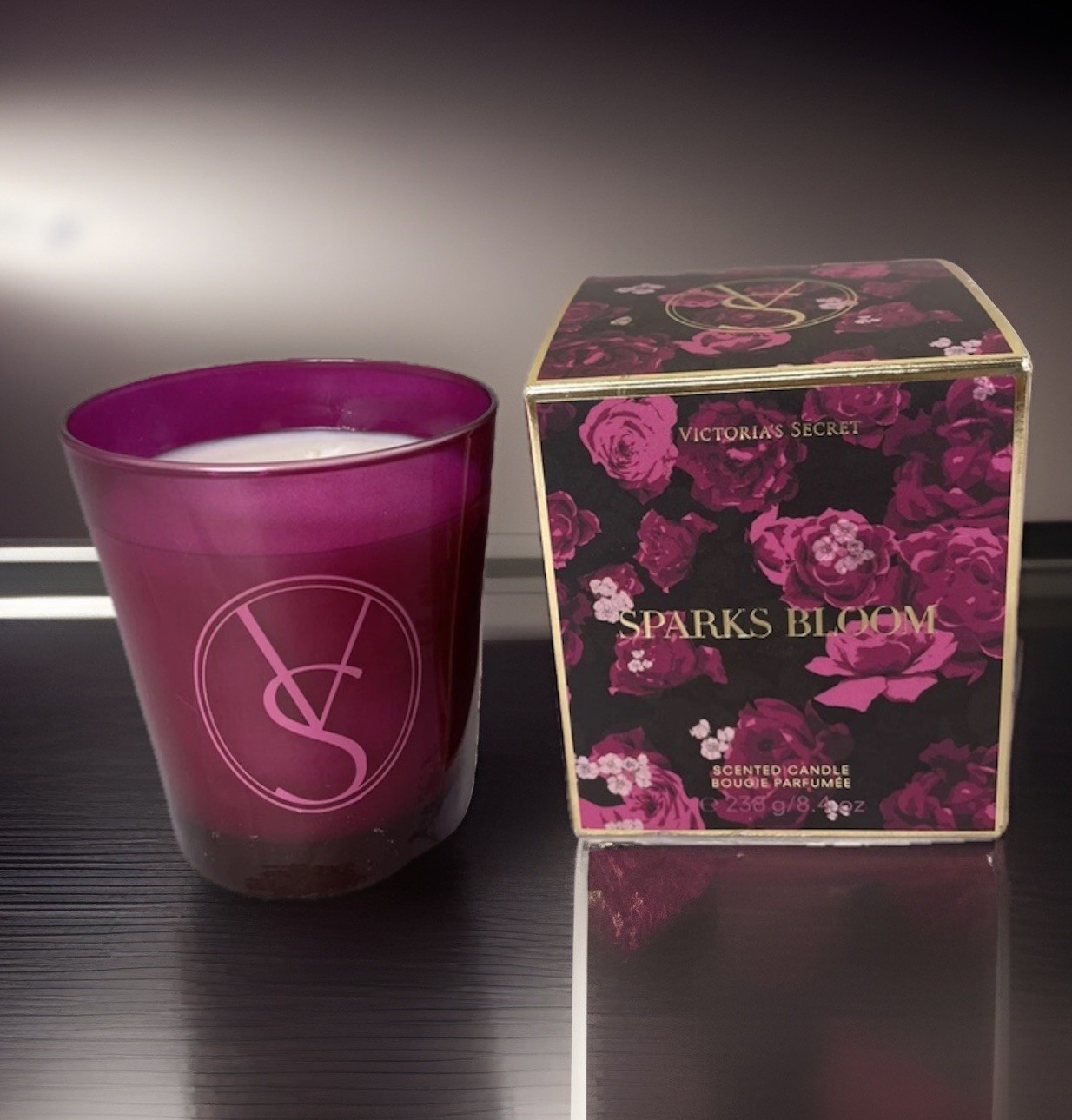 Victoria’s Secret SPARKS BLOOM Scented Candle 8.4oz New /Sealed In Box- Limited
