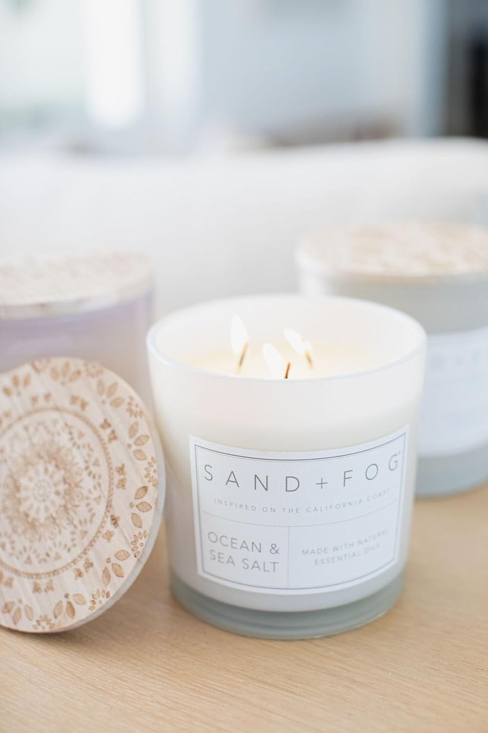 Chic 21 oz Candle – Ocean & Sea Salt – Clean Burn, Perfect for Any Occasion