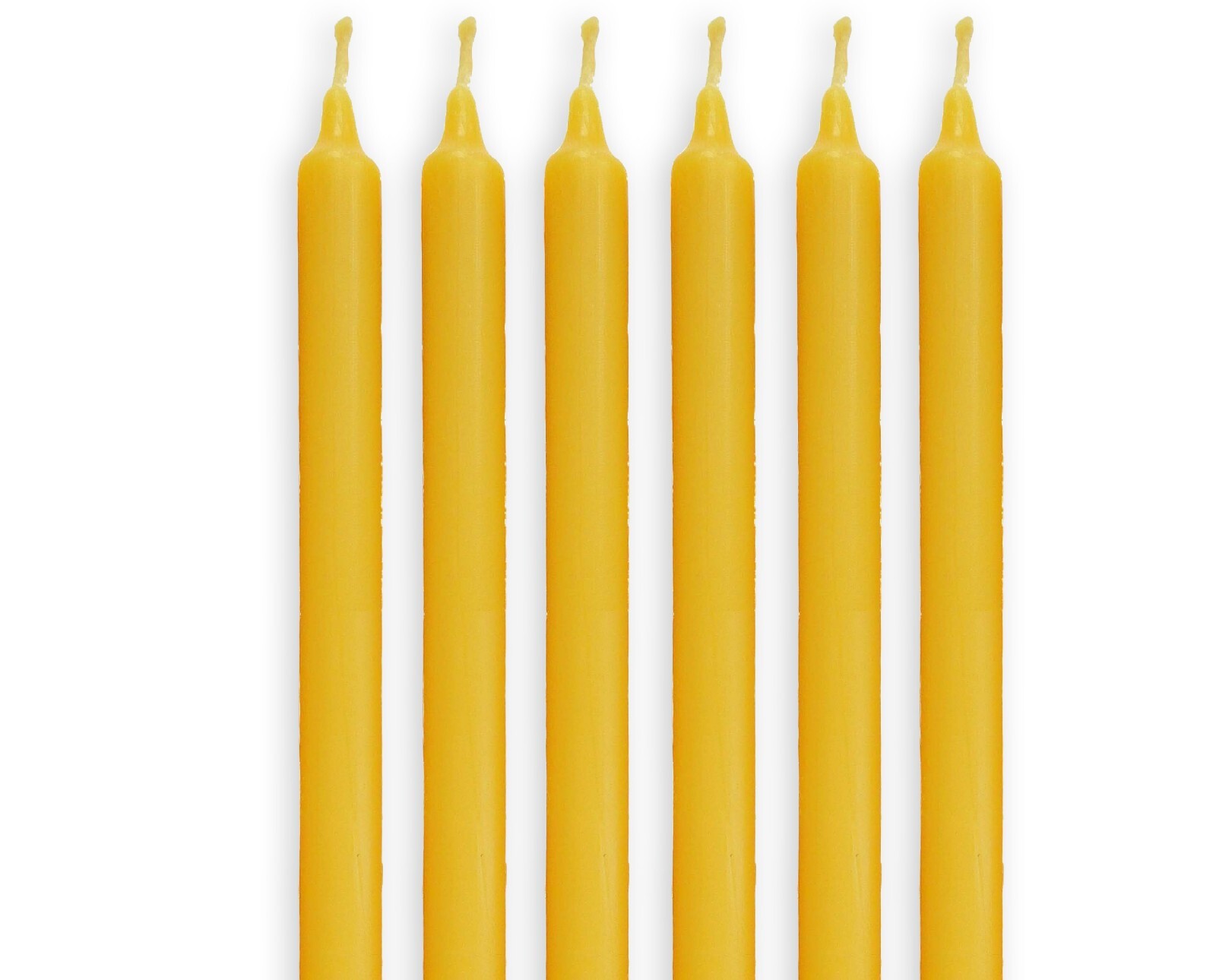 100% Beeswax Taper Candles Organic – 7.5 inches Tall, 3/4 inch Thick
