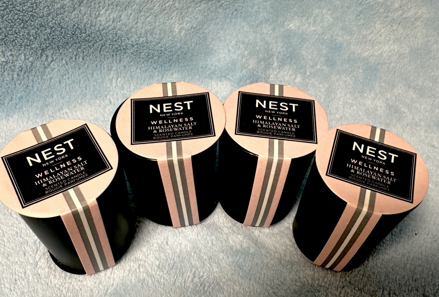 NEST New York Mini Votive Candle Lot of 4 – Wellness Himalayan Salt & RoseWater