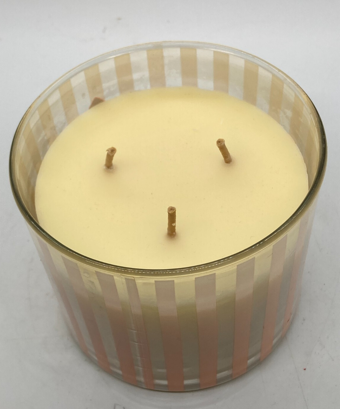 HTF Bath & Body Works Cafe Au Lait 3 Wick Candle Unused 14.5 oz made in Canada