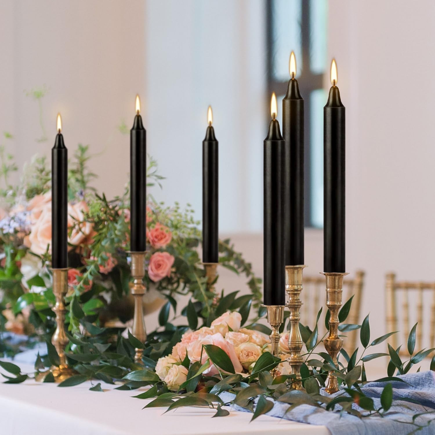 Set of 40 Black Candles Ã¢â‚¬â€œ Spell Chime Candles for Halloween Rituals Pr…