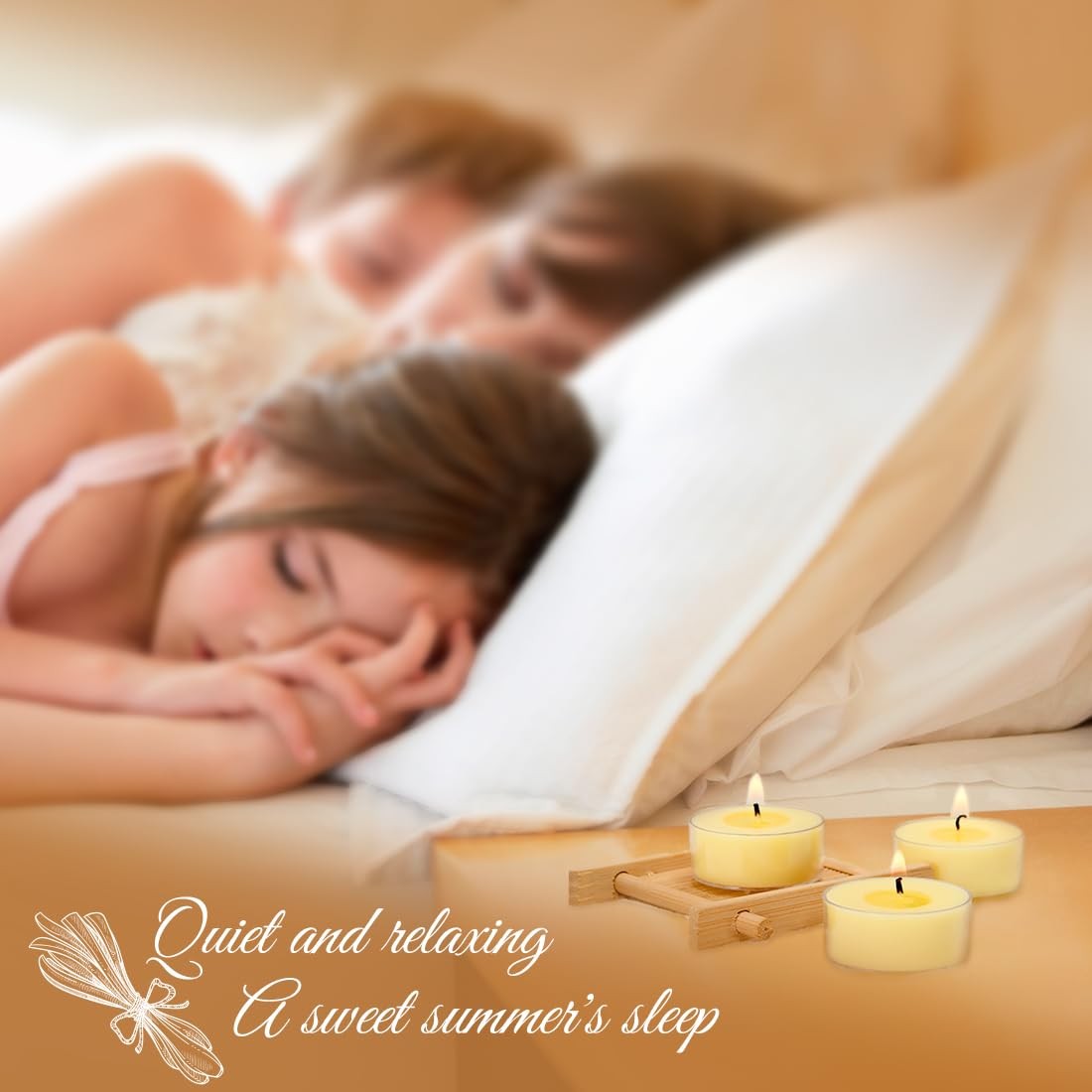 Natural Citronella Tea Light Candles, Tiny Soy Wax Aromatherapy Citronella Te…