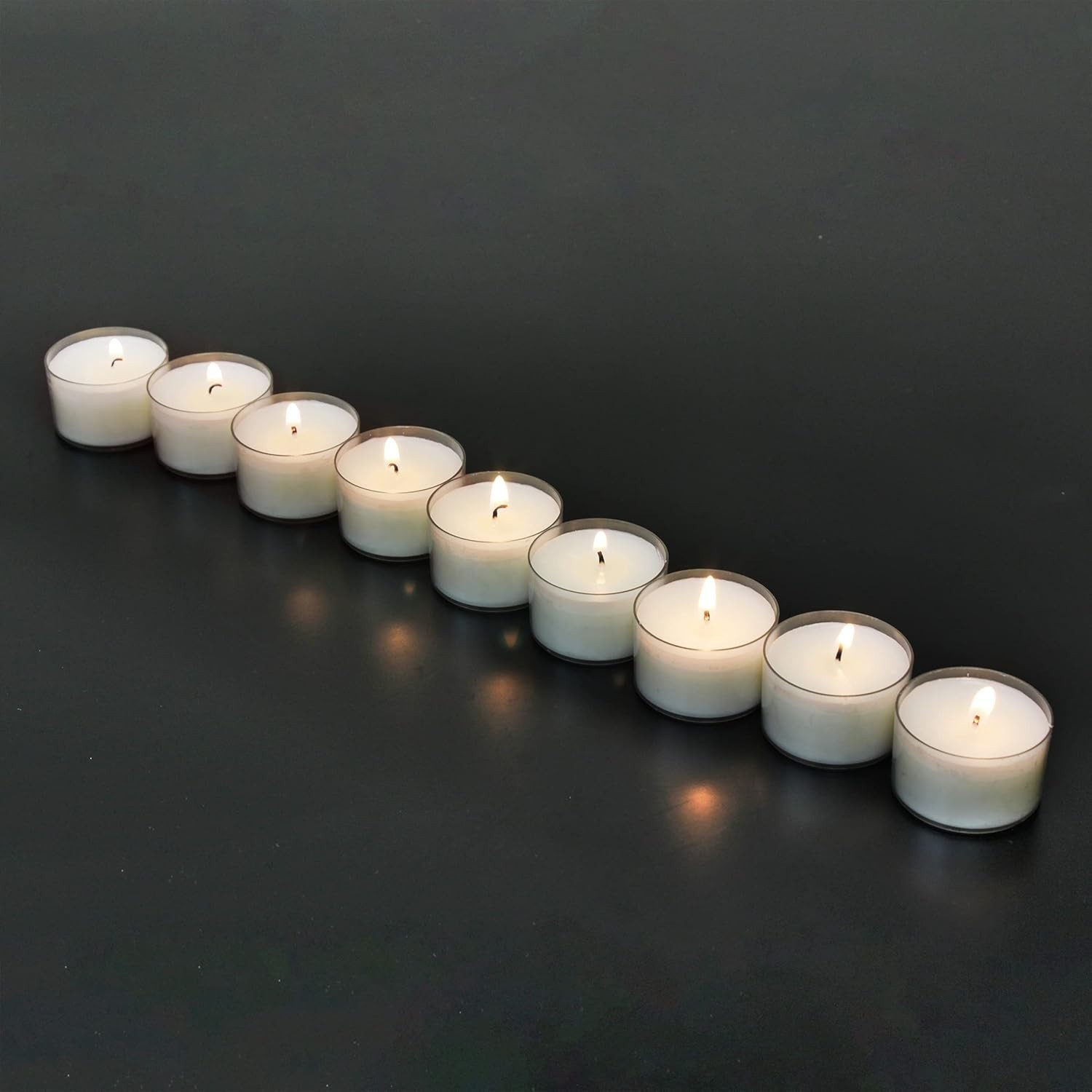 Elegant Bulk 24 Pack Unscented Long Burning Tea Light Candles – 6 to 7 Hour Burn