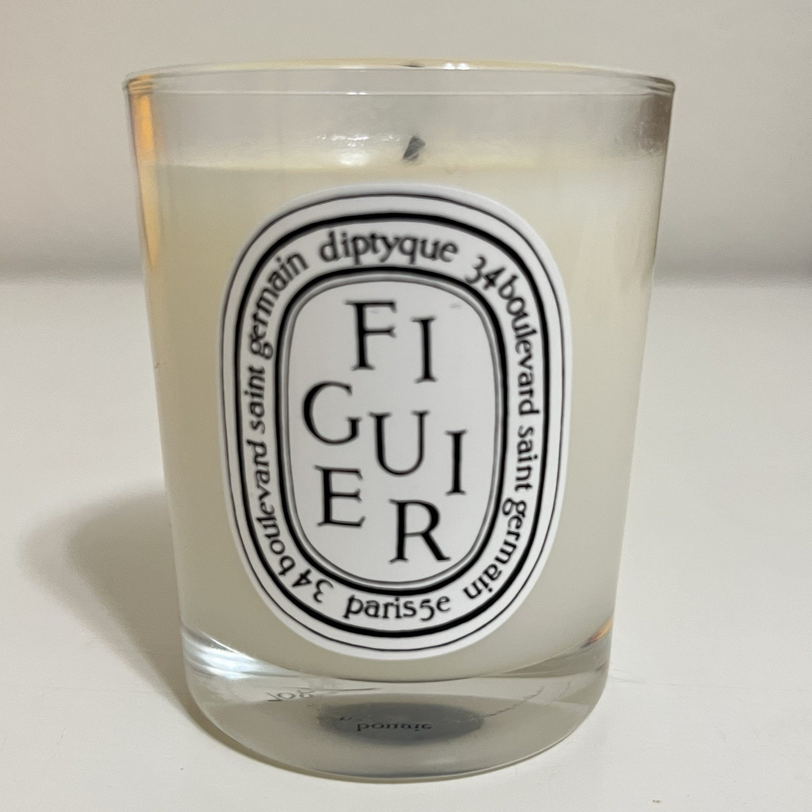Diptyque Bougie Parfumee Figuier Fig Tree Scented Small Candle 70g 2.4 oz USED