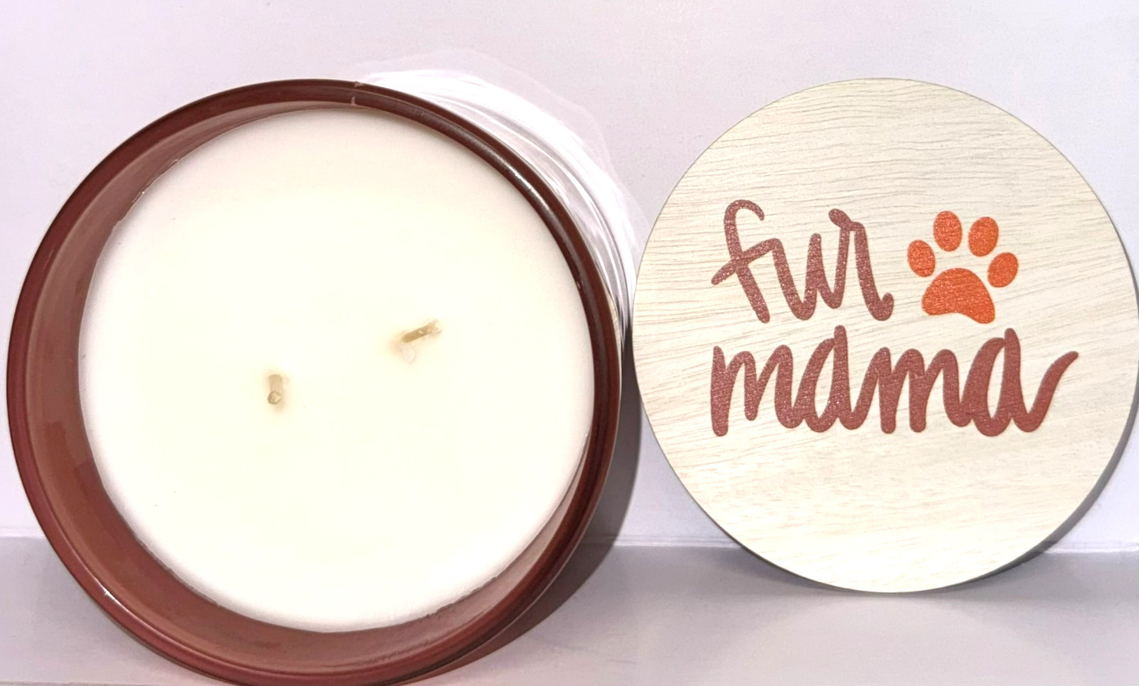 Sand + Paws MULLED WINE Scented Candle Feliz Navidad 12 oz TWO WICK