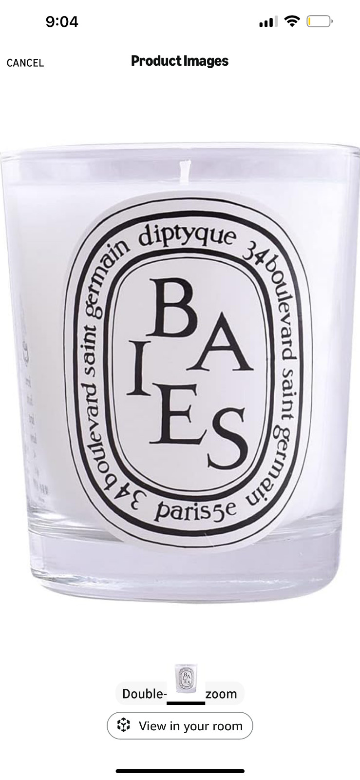 Diptyque Baies Candle 6.5oz / 190g Luxury Scented Home Fragrance Authentic