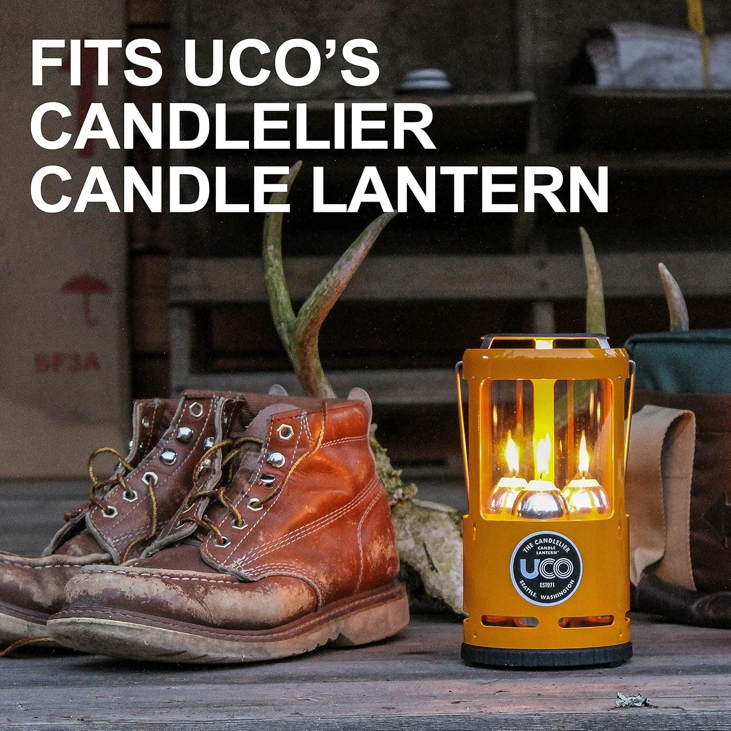 15-Hour Indoor-Outdoor Candles for Lanterns & Emergency Kits – 20 Count