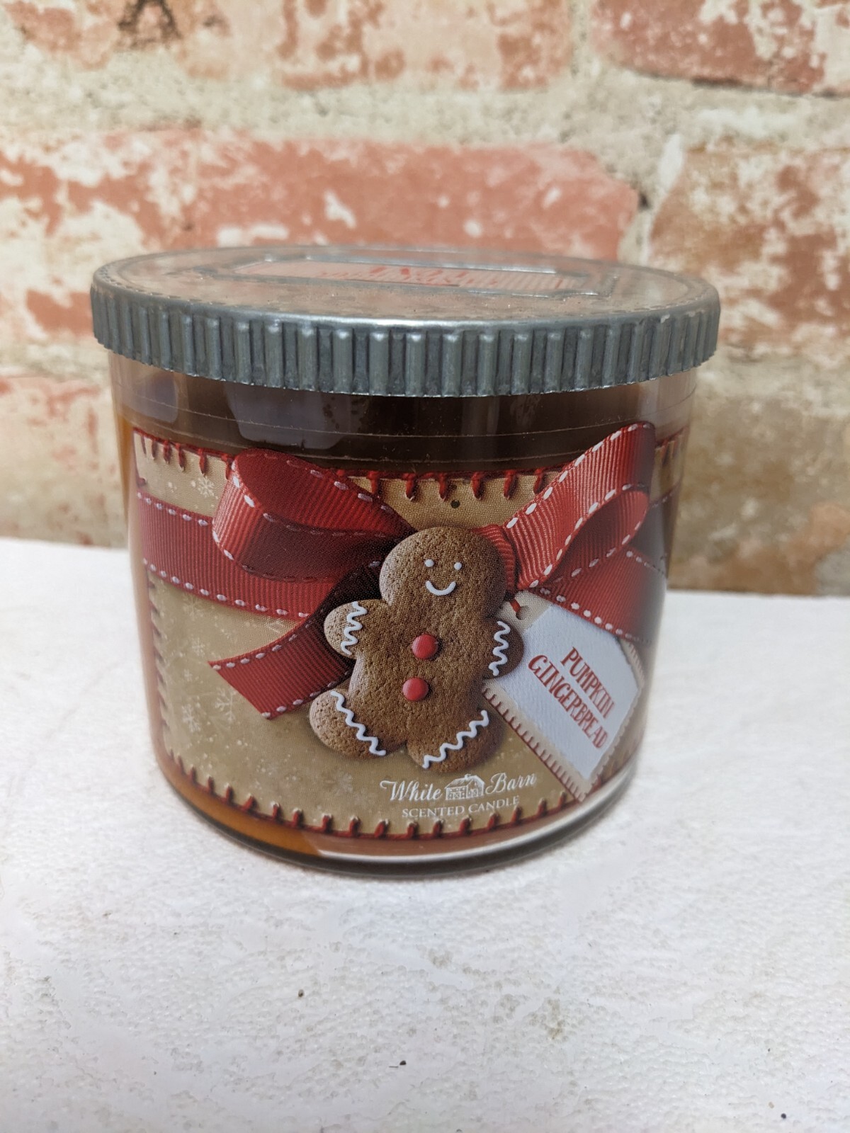 Bath & Body Works PUMPKIN Gingerbread Candle 3 Wick Large Size 14.5 oz Rare Z