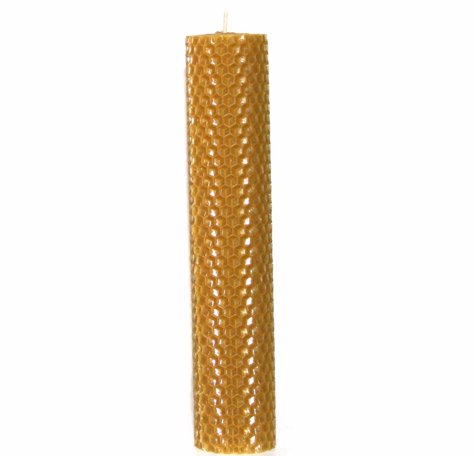 Handmade Hand rolled 100% Pure Beeswax Honeycomb Candles 8″ Cotton Wick USA Made