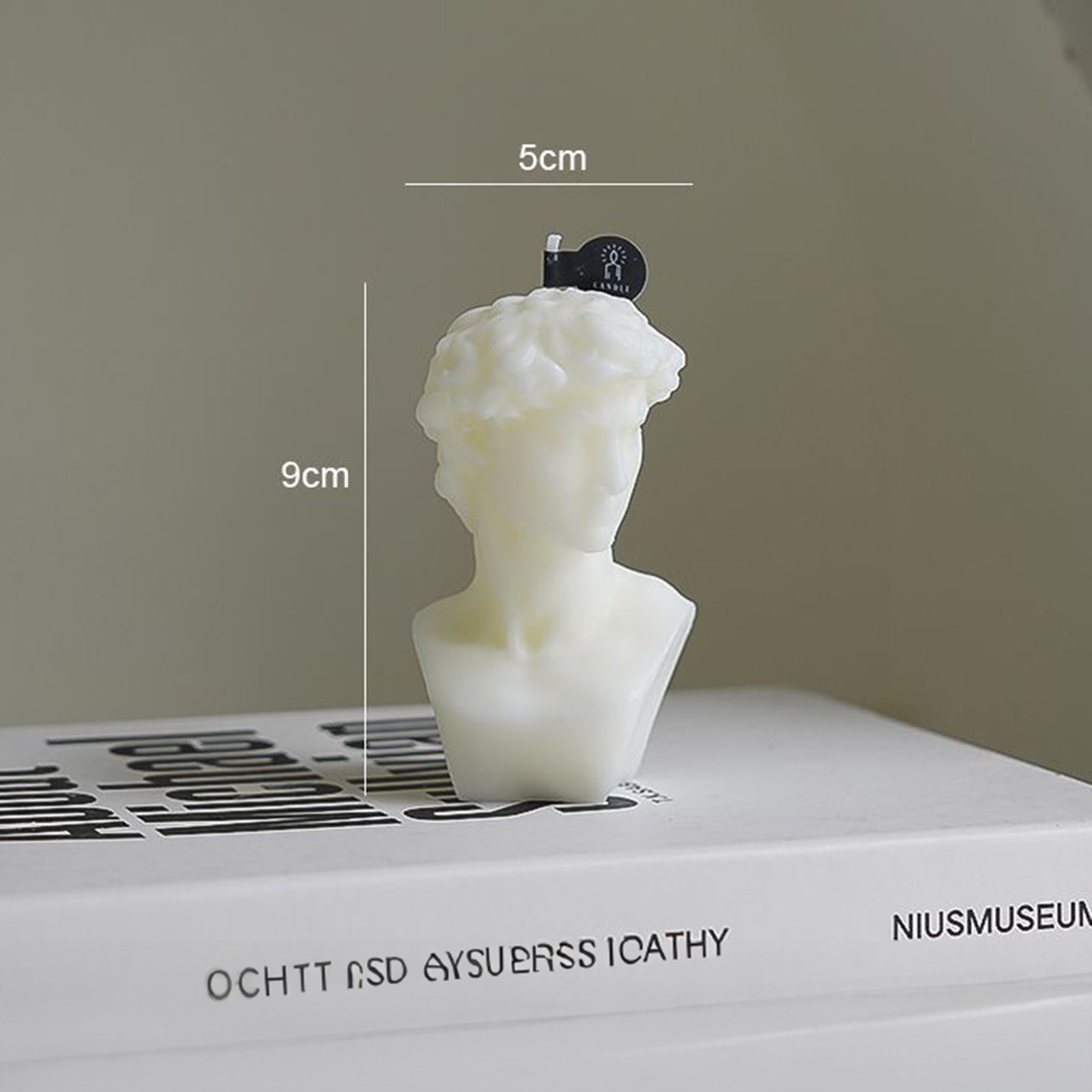 Ventray Scented Candle Davidgypsum Portrait For Home Bedroom Living Room Decor
