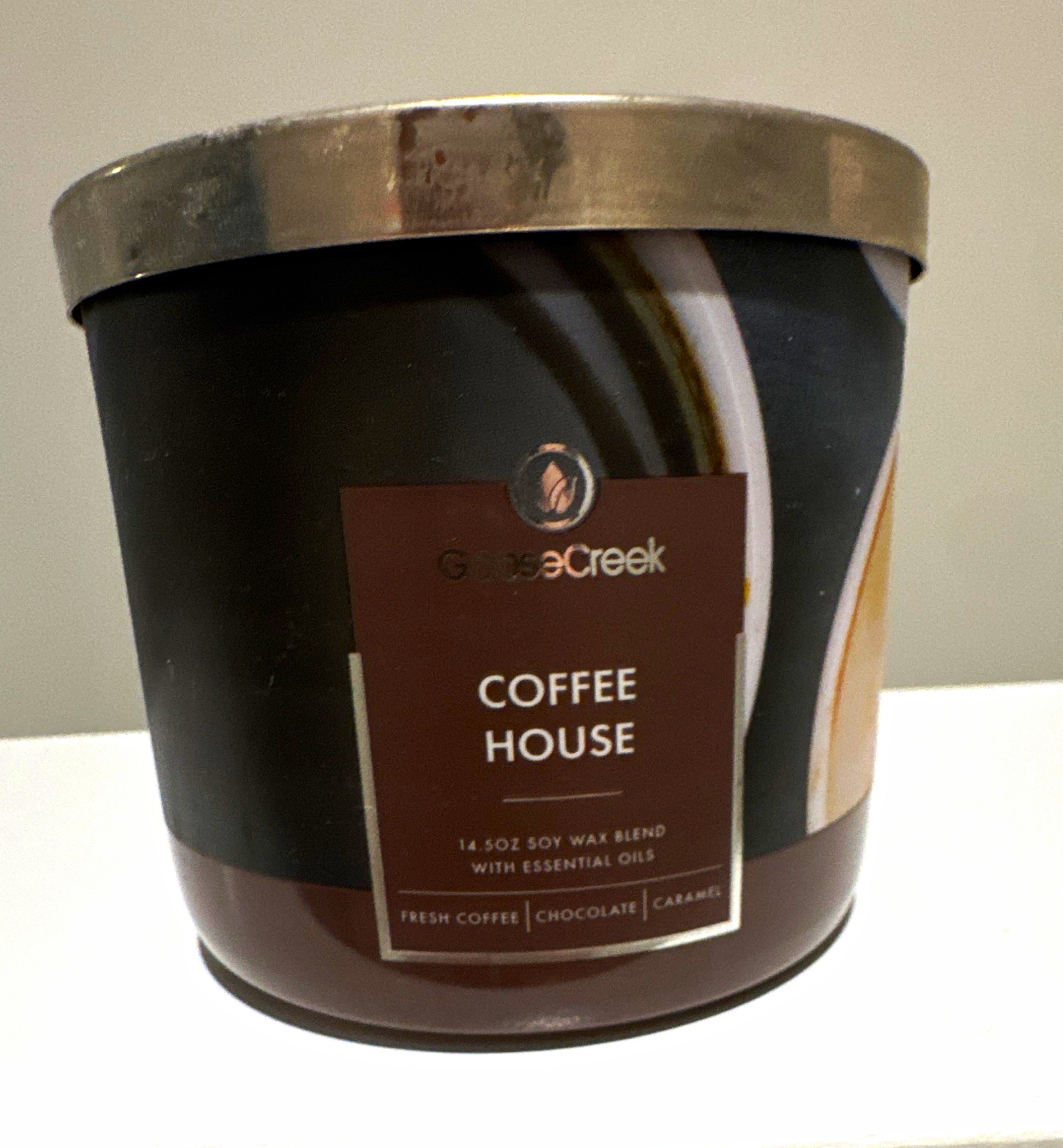 Goose Creek Coffee House Scented Multi-Wick Brown Jar Candle 14.5 oz Soy