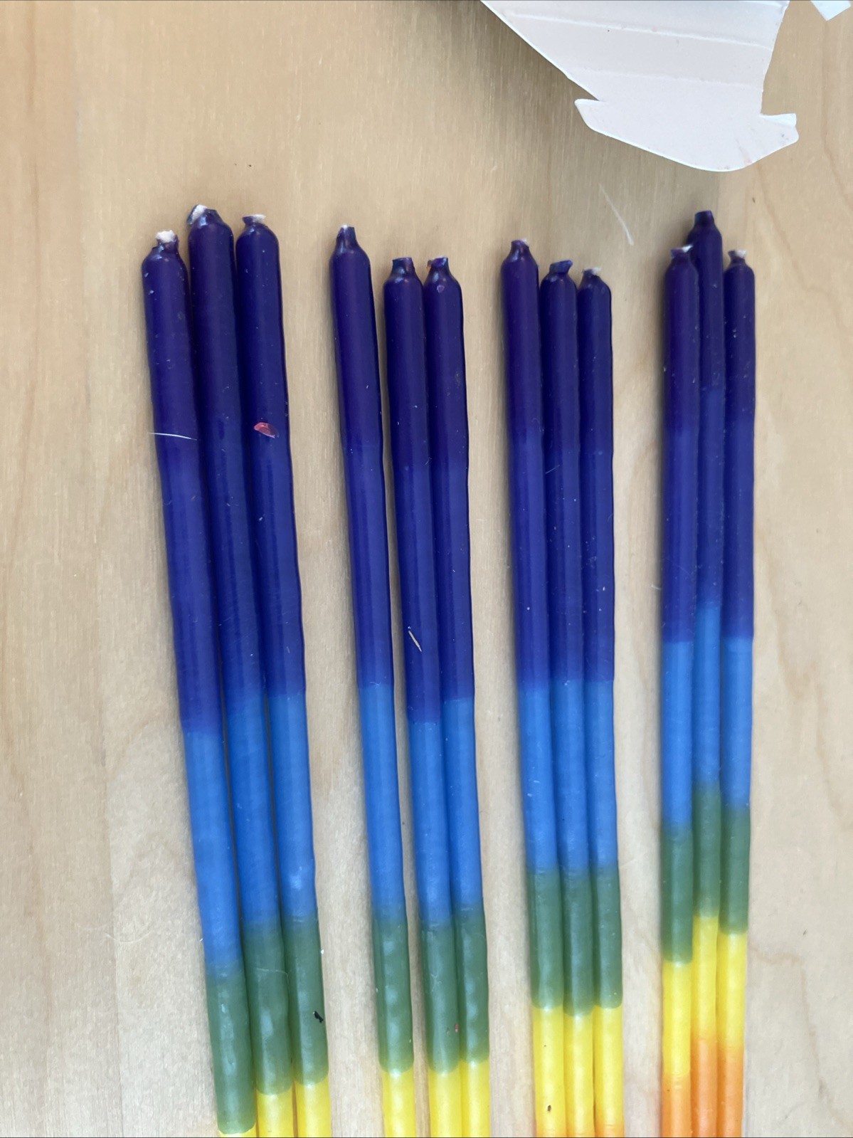 Rainbow PRIDE “Cheerlites” Candles – 8″ Set Of 12 Candles – New In Box